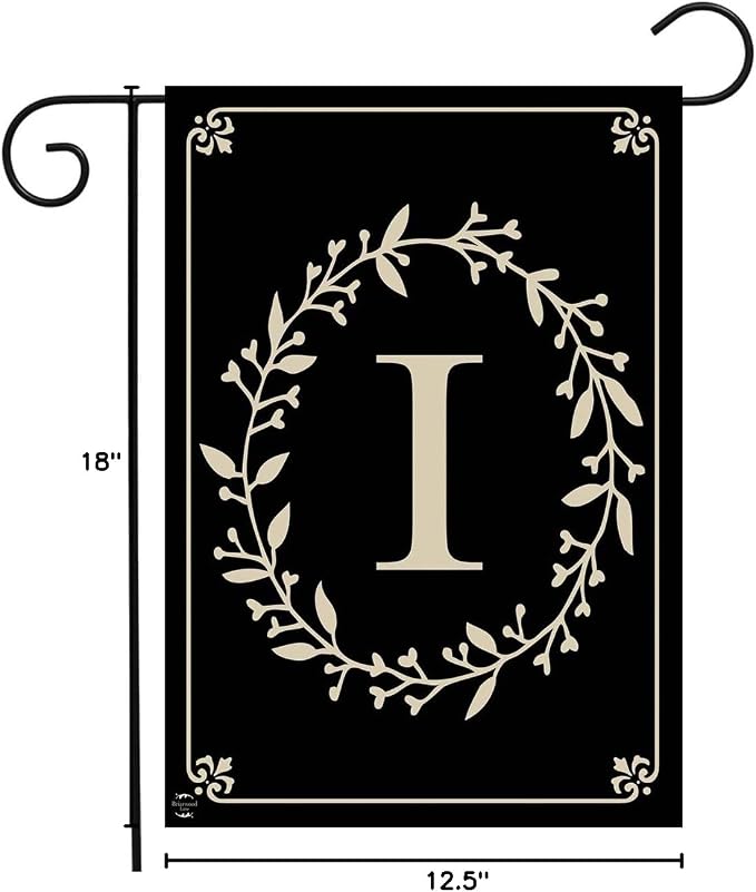 Briarwood Lane Classic Monogram Letter I Garden Flag