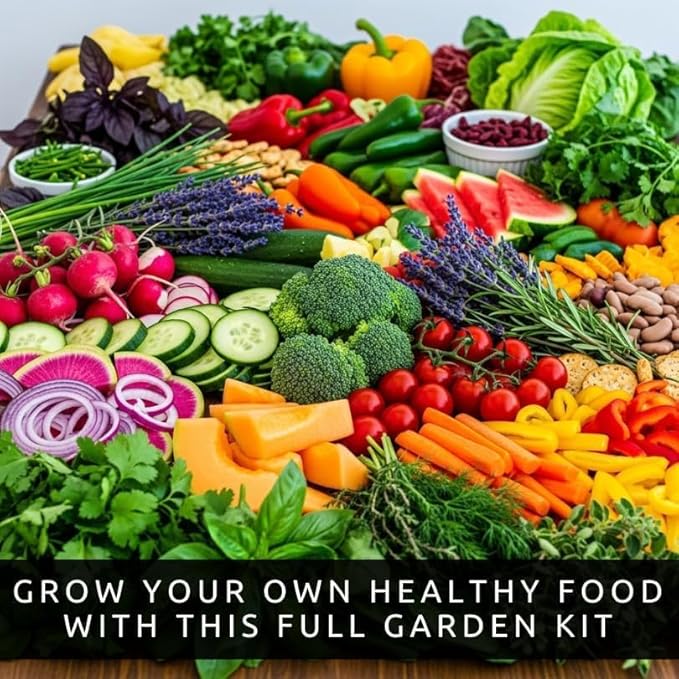 CZ Grain Seed Vault Kit, 30 Heirloom Vegetable & Herb Varieties, 16,000+ Non-GMO Seeds for Planting, Open Pollinated Survival Garden Seed Pack, USA Packed, Home Garden Starter Kit