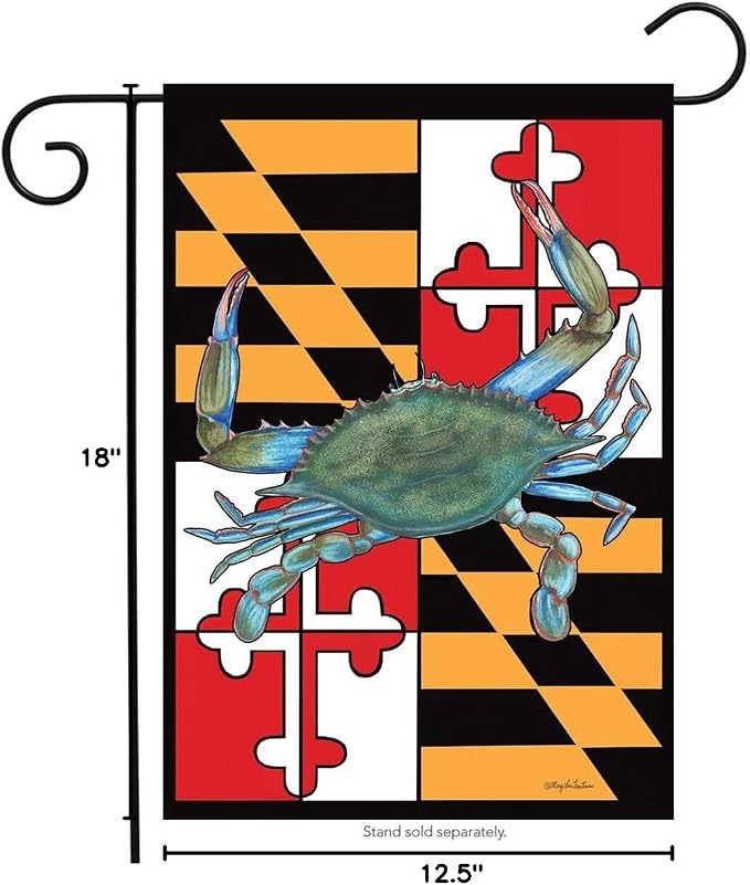 Briarwood Lane Maryland Crabs Summer Garden Flag