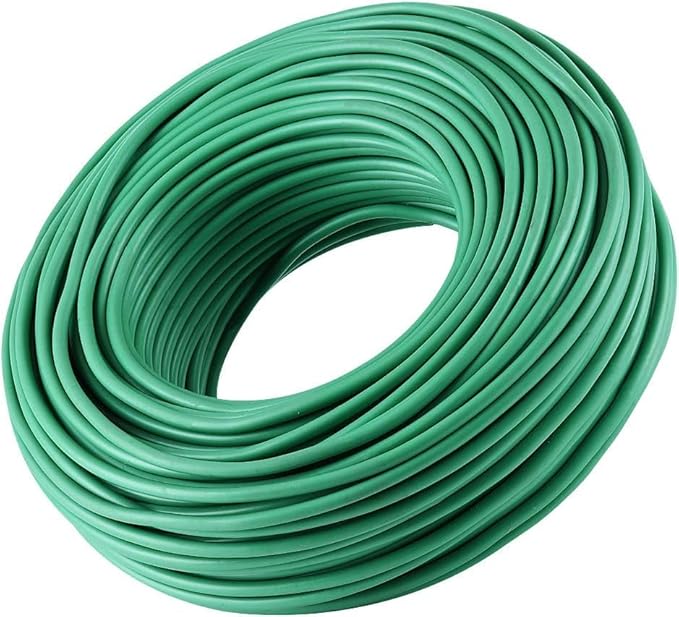 PGarden-EZ Heavy Duty Garden Plant Ties, 250 Feet Soft Twist Ties for Vines Tomatoes, Thick Green Zip Ties for Climbing Plants and Garden Twine