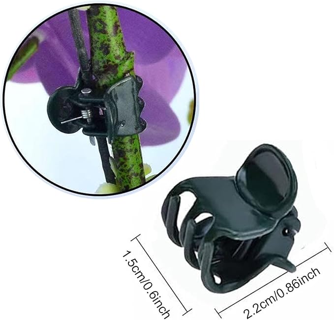 Plants Orchid Support Clips Plant Clips Orchid Clips Flower Vine Clips for Supporting Stems Vines Stalks Climbing Plant Grow Upright 30PCS Tiny Size