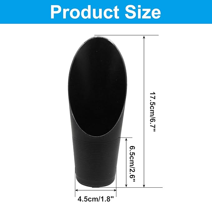 1 Pcs Bonsai Soil Scoops Plastic Garden Shovels Garden Tool, Colorful Mini Potting Scoops for Plant Succulent, Lightweight and Stable Design for Easy Gardening and Transplanting Tasks (Black)