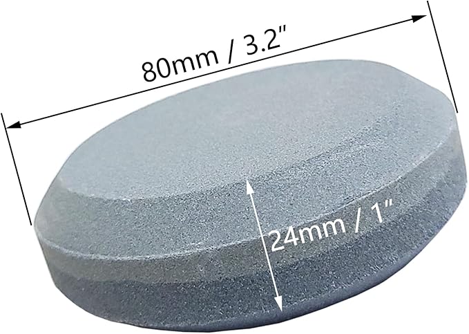 Pair of Sharpening Stone Whetstone Hatchet Sharpener Puck Dual Grit 120# /180# Round Tool Set
