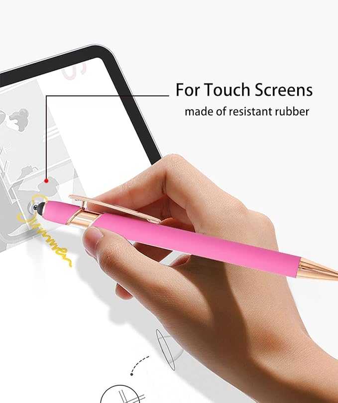 3 Pieces Pin Pen Weeding Tool for Vinyl, Precision Weeding Pen Tools Quick Air Release Tool Pinpen Vinyl Pen Weeder Touch Screen Pen (Frosted Rose, 3)