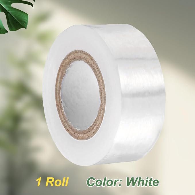 HARFINGTON Fruit Tree Grafting Tape 3CM x 200M 0.3" Dia PE Stretchable Garden Grafting Plants Nursery Repair Tapes Self Adhesive Floristry Film for Floral Tree and Poly Budding, White