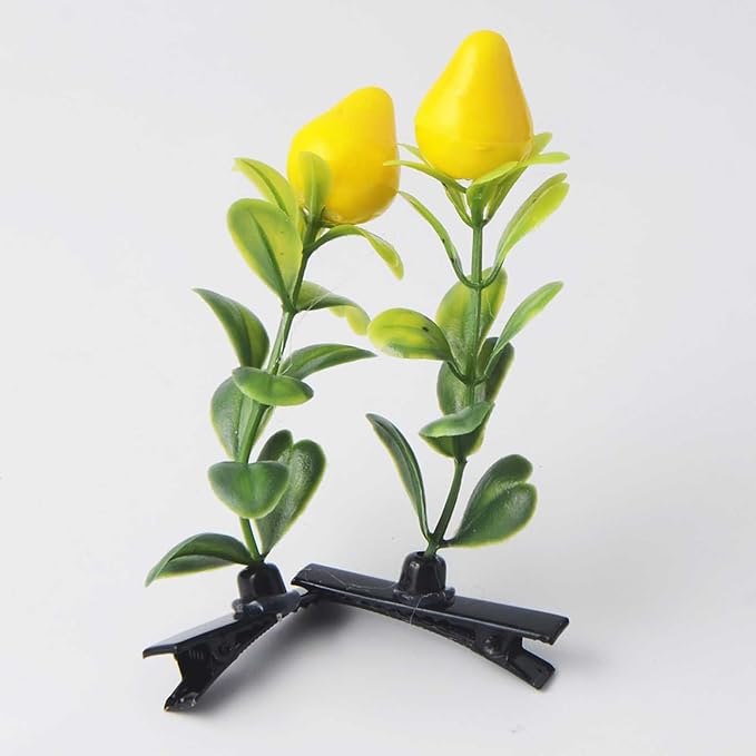 30 Pcs Bean Sprout Hair Clips, Tianhoudeger Mixed Style Plant Hairpins Hair Clip Little Grass Barrette Flower Mushroom Butterfly Headwear Hair Accessories for Women Girl School Home Party Christmas