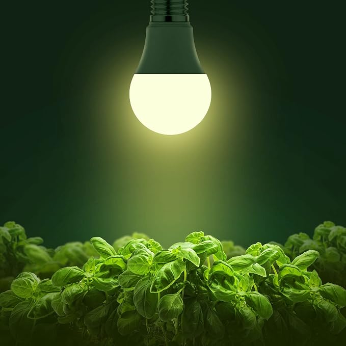 Briignite Grow Light Bulbs, LED Grow Light Bulb A19 Bulb, Full Spectrum Grow Light Bulb, Plant Light Bulbs E26 Base, 11W Grow Bulb 100W Equivalent, Grow Light for Indoor Plants, Seed Starting, 12Pack