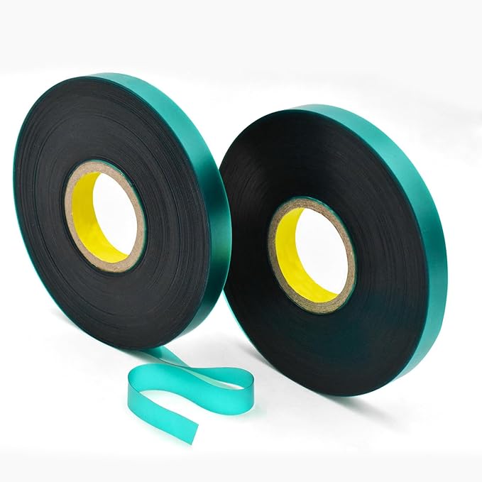 300 FEET x 1/2" 4mil Thick Stretch Non-Adhesive Tie Tape, Green Plant Garden Tie, Plant Ribbon for Branches, Climbing Planters, Flowers