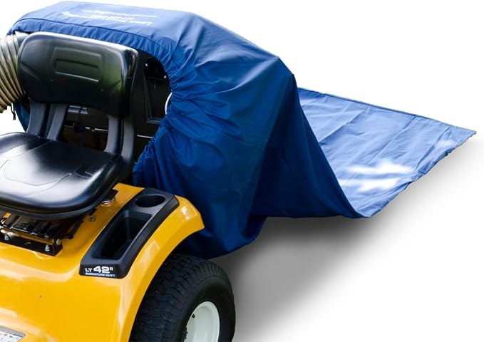 TerraKing Original Lawn Tractor Leaf Bag 54 cu ft Leaf Collection System, Compatible with Most Two-Bag Material Collection System; Blue