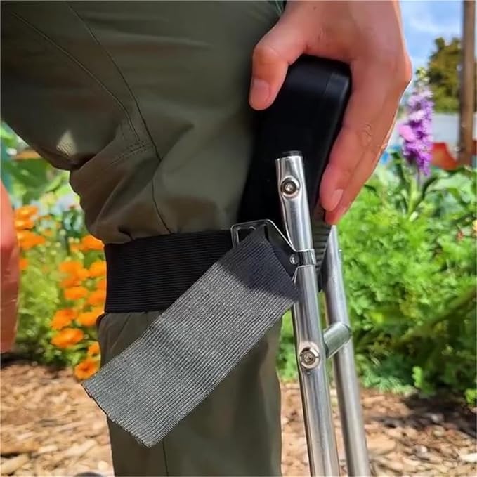 Knee Seat for Gardening Knee Seat, Garden Kneeler, Labor-Saving Tools for Farm Work Optimal Knee Protection, Ankle Support, Durable Thick Kneeling Pad & Galvanized Steel (Red)