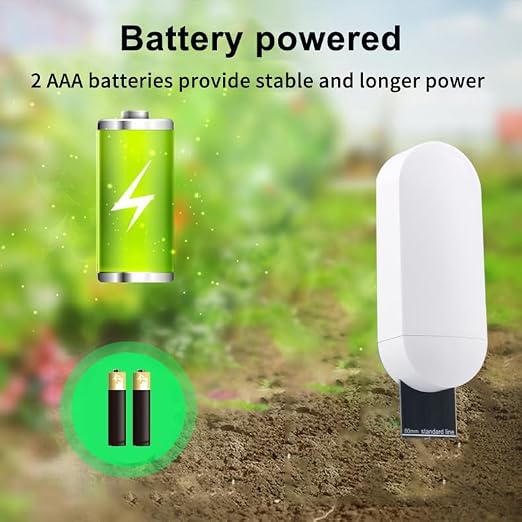 Smart Soil Moisture Meter: Zigbee Soil Tester with Temperature Sensor, Plant Moisture Meter with App Remote Control & Historical Record, Tuya Zigbee Hub Required, Soil Meter for Gardening