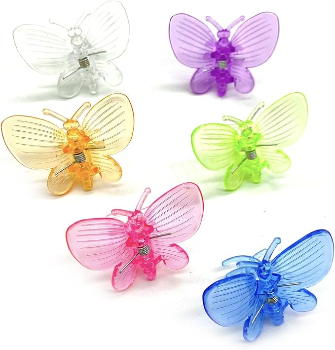 30Pcs Colorful Butterfly Plant Clips Orchid Support Clips Garden Plant Vine Flower Clips