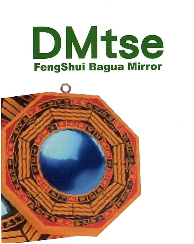 DMtse 4 Inch Bagua Mirror Set of 2 for Protection; One Concave Mirror for Protection Against Passive Negative Energy & One Convex Mirror for Protection Against Active Harmful Energy