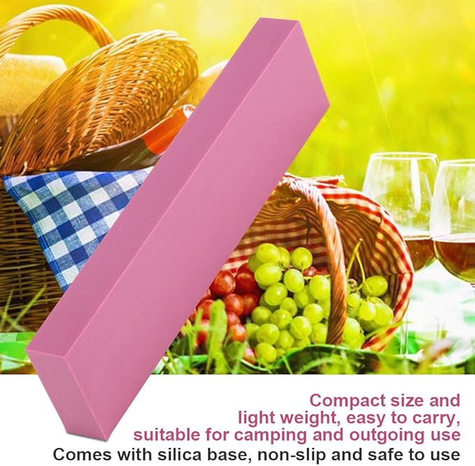 3000 Grits Ruby Polishing Oil Stone, Ruby Sharpening Stone, Knife Sharpening Stone, Whetstone Sharpening Tool for Kitchen livingroom, 3.9 X 1.0 X 0.3inch