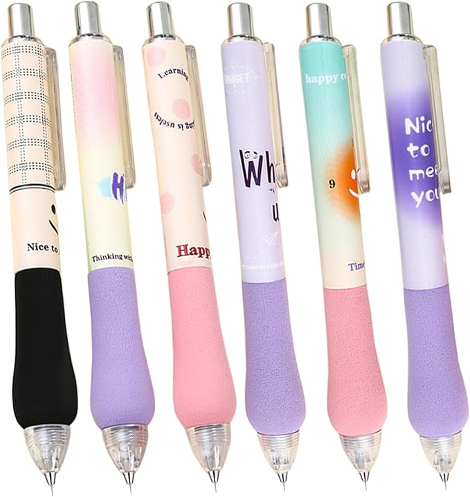 aigHOMnE 6 Piece Pin Pen Weeding Tool for Vinyl, Precision Weeding Pen Tools Quick Air Release Tool Pinpen for Craft Projects Pen Weeder Pokey Tool (6 Piece Random Color)