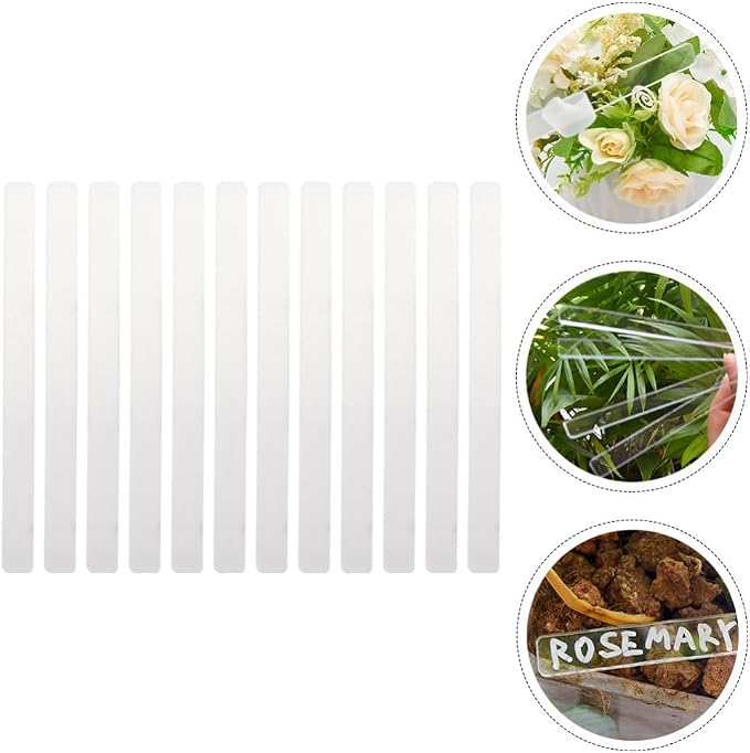 Garneck 7sets Garden Nursery Blackboard Stakes Vegetable Labels Plant Markers Waterproof Outdoor Tags Stakes for Gardening 24pcs*7