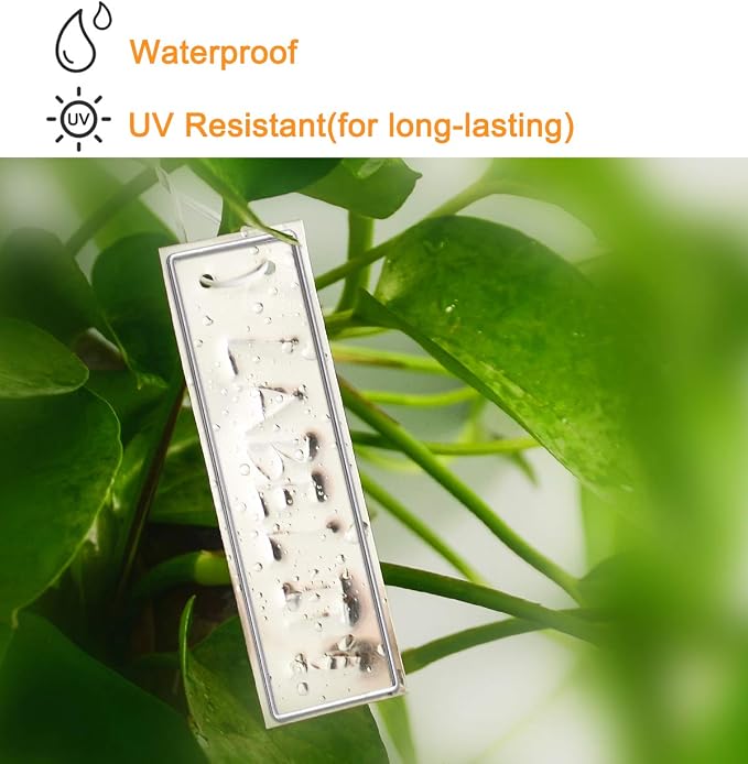 Coolrunner Aluminum Plant Labels, Double Sided Metal Labels, Metal Label Tree ID Tags Durable & Waterproof Pot Label Tag Outdoor Marker for Indoor Outdoor Gardening Nursery (100)