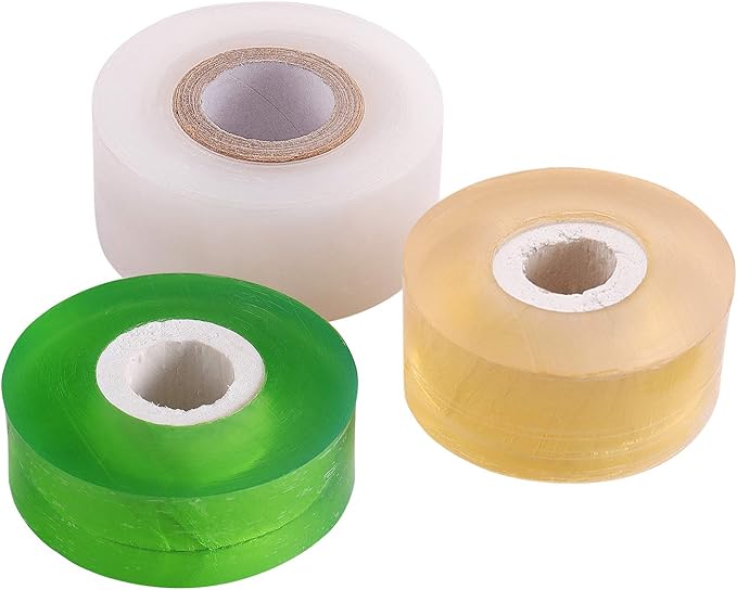 NAYE Grafting Tape for Fruit Trees,3 Pcs Stretchable Floristry Film,3 Color with Various Elasticity,Plants Repair Budding Tape