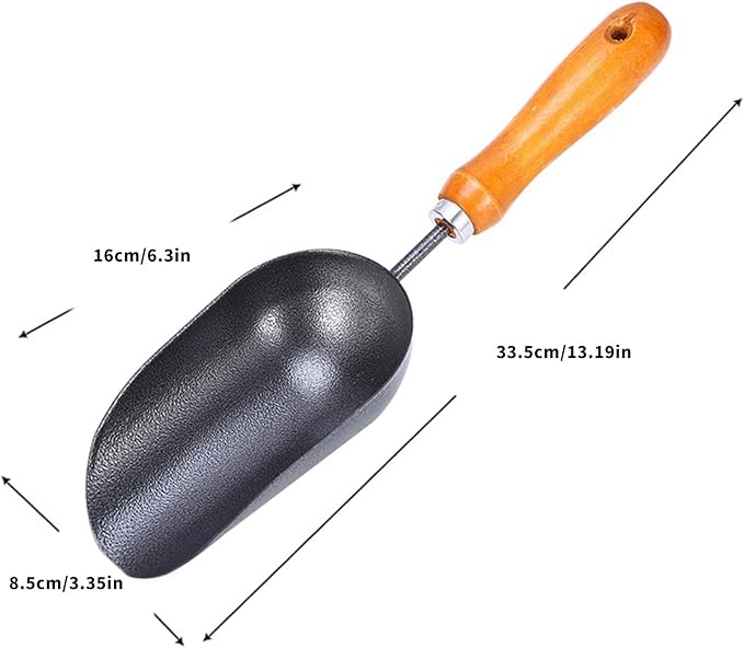 Professional Soil Spoon Ergonomic Design for Transplanting and Cultivation Garden Scoops Shovel