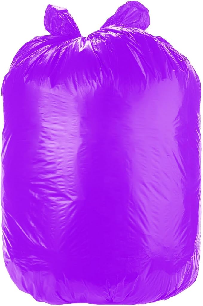 Ultrasac Heavy Duty 55 Gallon Purple Trash Bags - (Value 200 Pack) - 1.5 MIL equivalent Industrial Strength Plastic 37" x 54" for 50-55 Gal Cans -Fits Toter, Rubbermaid Brute, Carlislie Bronco etc.
