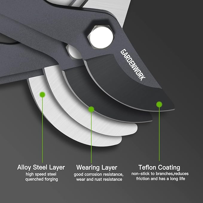 GARDENWORK 16-24" Loppers for Tree Trimmer Heavy Duty,Tree Branch Cutter,Extendable Tree Trimmer with SK5 High Carbon Steel Blade,Garden Shears with 1.6"Cutting Capacity