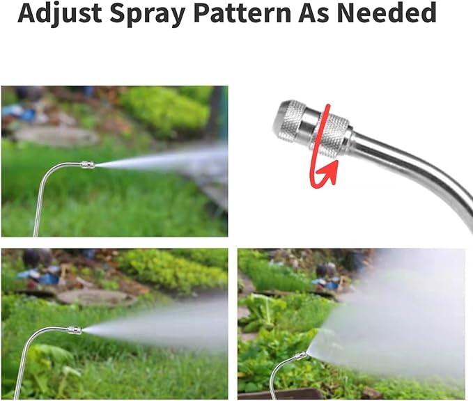 Watering Wand For Hanging Baskets, Garden Hose Sprayer With Adjustable Nozzle, Car Pet Window Cleaning Tool, Great For Watering Seedbeds, Hanging Plants, Deck Plants. (Upgrade 90-degree curved nozzle)