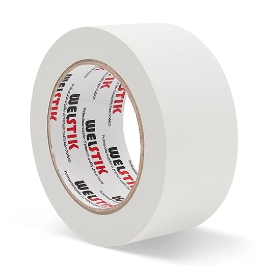 WELSTIK White Gaffer Tape 2 Inches x 33 Yards, No Residue, Non-Reflective,Waterproof, Can be Torn by Hand, Gaffers Cloth Tape for Photography, Shooting Background Fixed