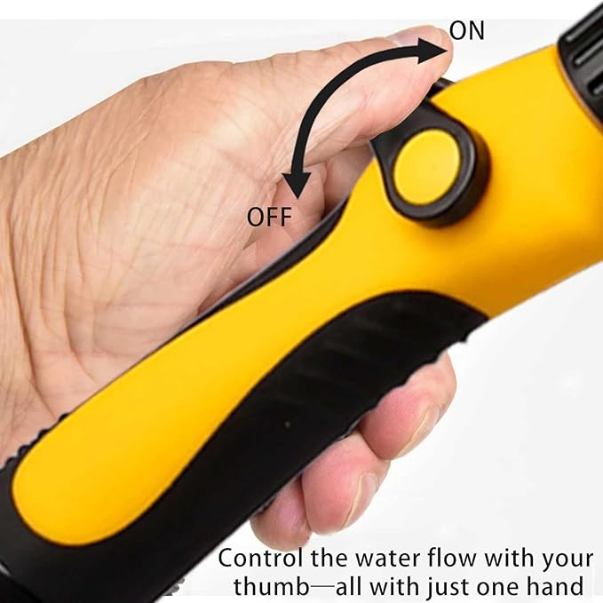 Watering Wand,26-33 Inch Adjustable Watering Wand for Hose is Aluminum Alloy Tube with Rubber Handle High Water Flow for Watering Plants and Lawn Cleaning