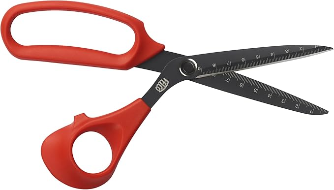 FELCO 455 Floral Scissors – 8.97" Non-Stick Stainless Steel Shear for Flower Arranging & Crafting | Flower Scissors for Cutting Fresh Flowers | Floral Shears with Handle, Blade Ruler | Ergo Right Hand