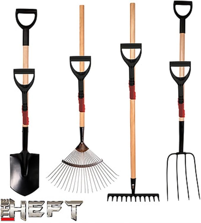 The HEFT Plus Secondary Back Saver Handle for Snow Shovels and Garden Tools as seen on Dragon's Den (Canada Shark Tank) (1 ct, Standard)