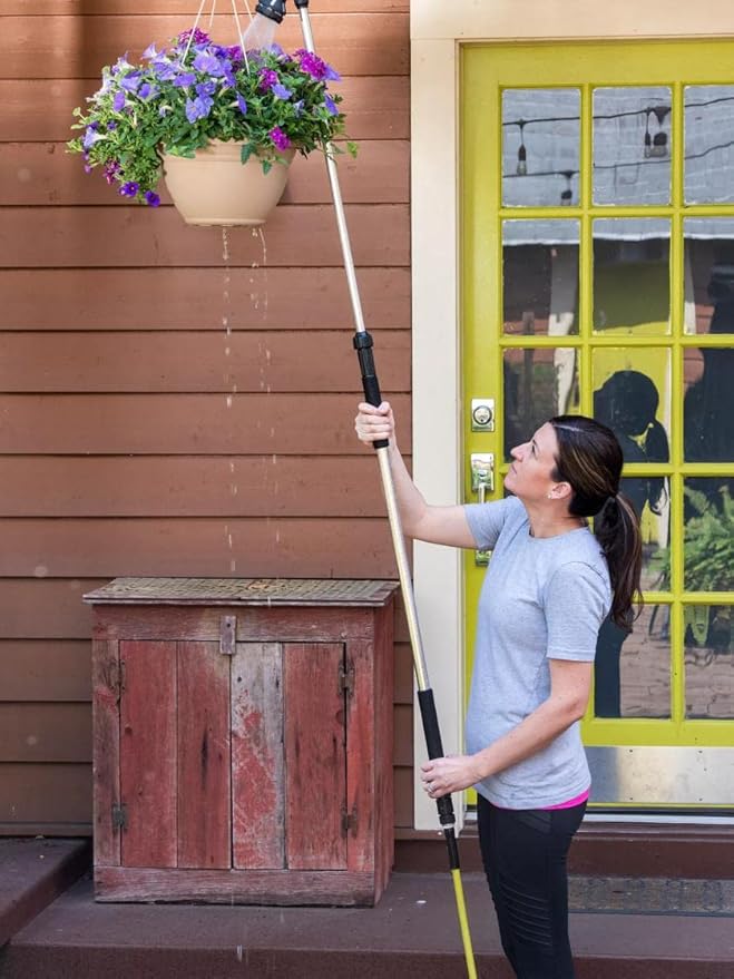 Gardener's Supply Company 8-Pattern Telescoping Watering Wand | Extends to 6 Feet Long For Difficult To Reach Garden Watering Solutions