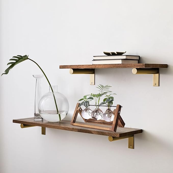 Kingbuy Plant Propagation Station, 3 Glass Bulb Vases with Wooden Stand | Boho Desktop Terrarium, Hydroponics, Home Office Window Sill Decor, Gift for Women Plant Lovers