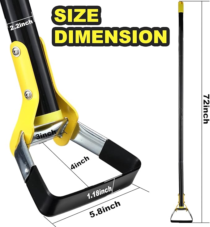 Garden Hoe For Weeding - Sharp Push Pull Blade,Stainless Steel Action Stirrup Hoe, 30-72inch Long Handle, Stainless Steel Scuffle Hoe For Outdoor Flower Beds, Yard, Mulch, Gravel,Raised Beds