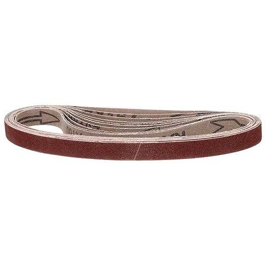 1/2 x 18 Inch Sanding Belt, 40 Pcs 180 Grit Knife Sharpener Belts Work Sharpening for Belt Sander Knife Carving Tool Metal Working
