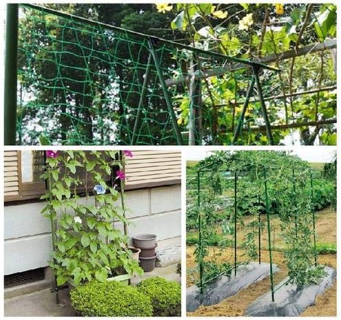 Green Trellis Netting 6.5x100 ft Heavy Duty Garden Trellis Netting Polypropylene Plant Support Garden Net for Climbing Vegetables Fruits Flowers for the Garden