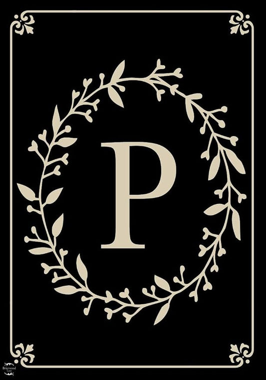 Briarwood Lane Classic Monogram Letter P Garden Flag