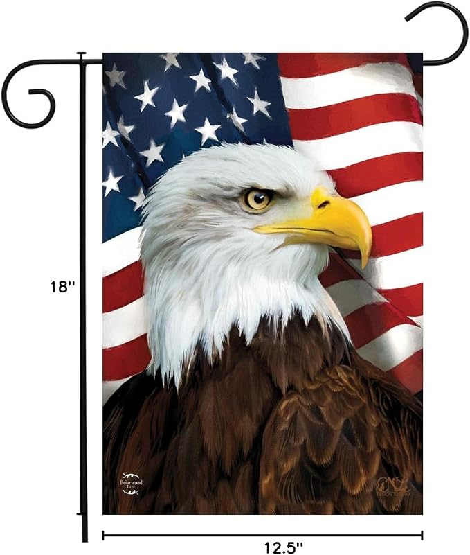 Briarwood Lane American Eagle Patriotic Garden Flag