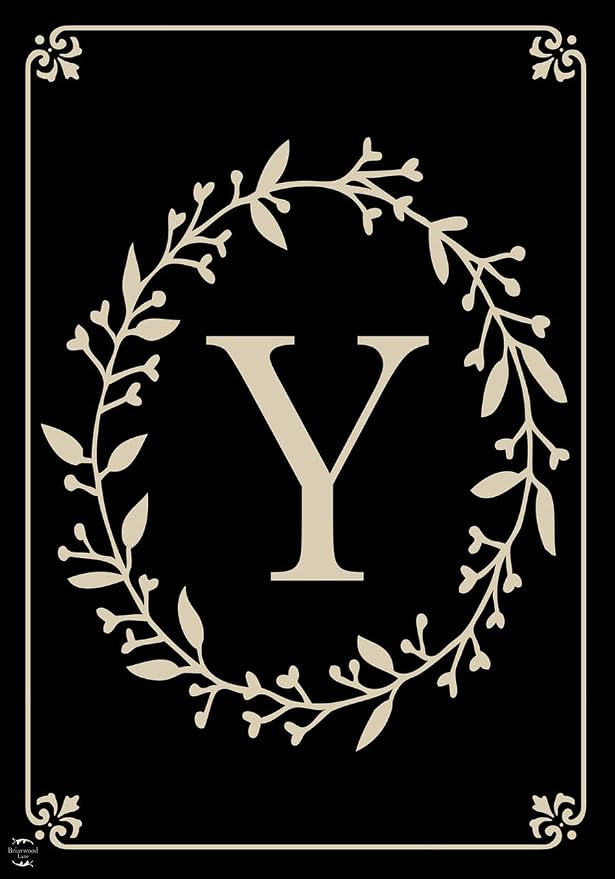 Briarwood Lane Classic Monogram Letter Y Garden Flag