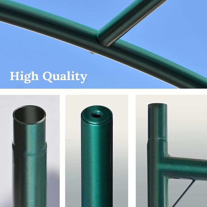 Multi-Size Large Garden Support Arch Frame Climbing Plant Arch Arbor for Flowers/Fruits/Vegetables (6.5ft x 7ft x 7.2ft)