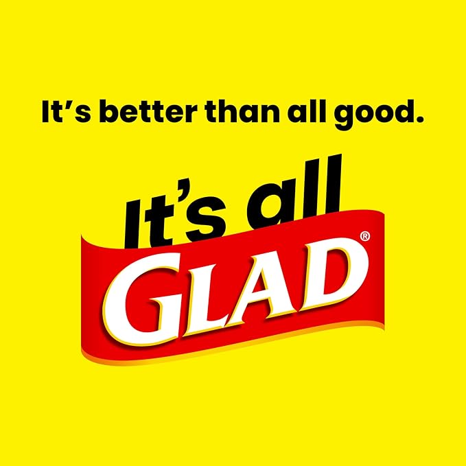 Glad ForceFlex Trash Bags 30 Gallon | Black | LeakGuard Protection | Stretchable Strength | 68 Count, Pack of 4