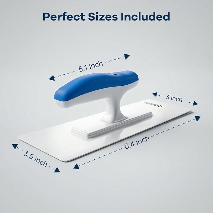 Plastic Trowel with Comfortable Blue Grip Handle, Plastering and Finishing Tool (KJ-BP00002)