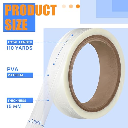 1" x 110 Yards Seed Belt Water Soluble Florist Planting Belt Dissolves Quickly in Water Gardening Tools for Planting Vegetables Seeds Carrot Collards Lettuce Onion Radish Flower Zucchini