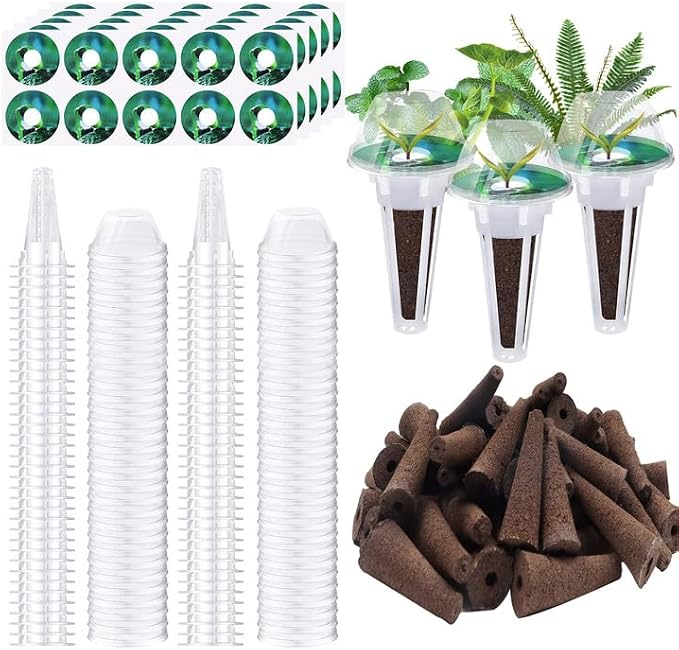 YBB 50 Sets Seed Pod Kit for Aerogarden, Hydroponics Grow Anything Kit Garden Seed Starting System Indoor Hydroponics Supplies