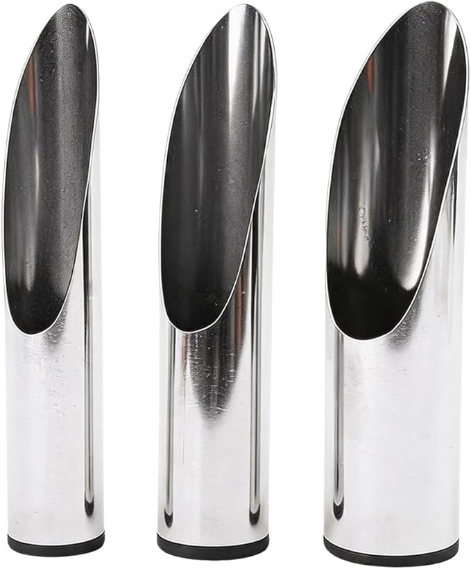 Stainless Steel Soil Scoops - 3-Piece Garden Scoop Set for Indoor Plants, Bonsai & Succulents, Multi-Size Plant Soil Shovel Kit for Transplanting, Potting & Material Handling
