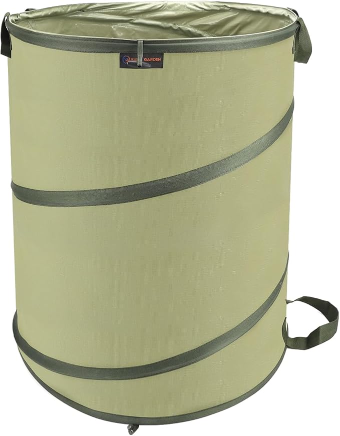 YUDI & GARDEN 45 Gallon Collapsible Garden Bag, Collapsible Trash Can for Gardening Cleanup or Party Waste and Outdoor Activities