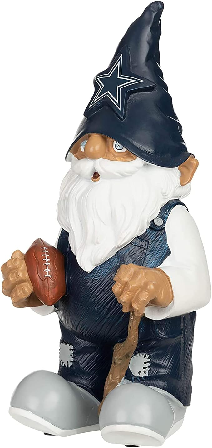 NFL Resin 11.5" Team Logo Outdoor Garden Statue Gnome