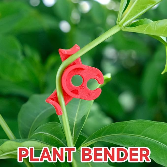 60PCS Plant Training Clips, 90 Degrees Bud Trainer Clips Low Stress Training Clips Bud Bender for Plant Gardening (Red)