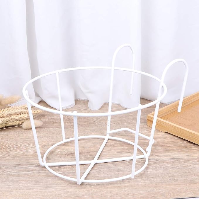 4 Pack Hanging Planters for Railings Rail Planter Hanging Baskets Flower Pot Holders Iron Plant Racks Metal Fence Planter Potted Stand Mounted Balcony Plant Baskets Container,Garden Steel Pots