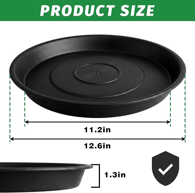 U0U 3Pcs Round Stepping Stone Mold,12.6" Black Cement Molds for Concrete,Plastic Concrete Molds for Casting Garden Pathmate Pavement Precast and Forms Walkway (Black, 12.6"/3PCS)
