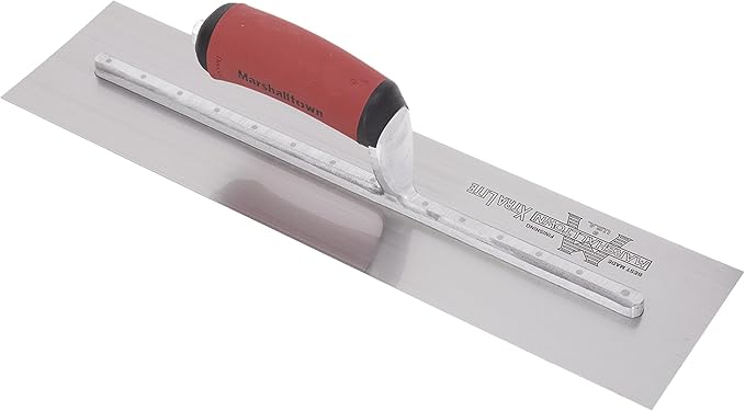 MARSHALLTOWN High Carbon Steel Finishing Trowel, 3 1/2x 18 Inch Concrete, Masonry and Drywall Finishing Tool, Made in the USA, MXS76D
